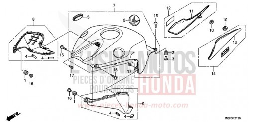 TOP SHELTER CBR1000RRD de 2013